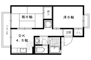 セジュールミヤケ【103号室】の間取り