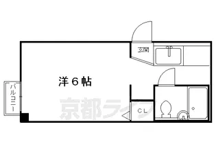 コーポ中島【402号室】の間取り