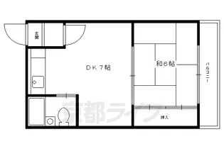 シャトル出水【3B号室】の間取り