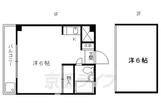 1Kの間取り画像