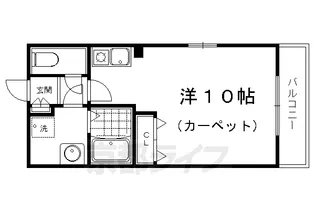鴨東橋本マンション【301号室】の間取り