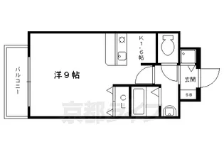 プレサンス京大東【3階】の間取り