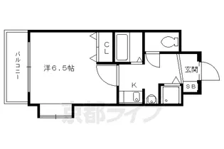 プレサンス京大東【212号室】の間取り