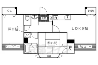 PRESIDENT COURT【302号室】の間取り
