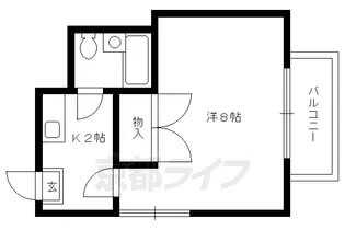 ルネット御所【401号室】の間取り