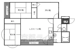 グレーシー北白川【301号室】の間取り