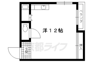 京都府京都市上京区花開院町【アパート】の間取り
