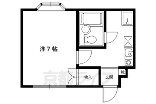 ヴィラ・サンシャイン上賀茂【101号室】の間取り