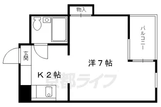 DOMUS出町【402号室】の間取り
