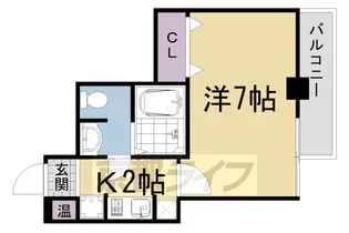エスクレア出町柳【4階】の間取り