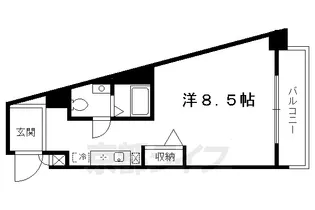 エスクレア出町柳【405号室】の間取り