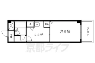 ライオンズマンション京都岡崎第2【108号室】の間取り