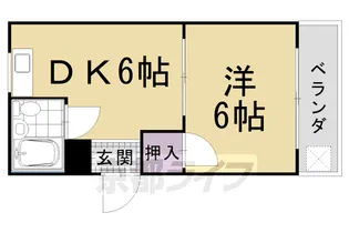 セゾン東山【1階】の間取り