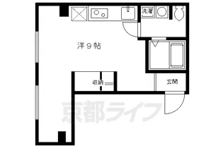 1Rの間取り画像