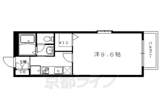 コーポHALUNAⅡ【207号室】の間取り