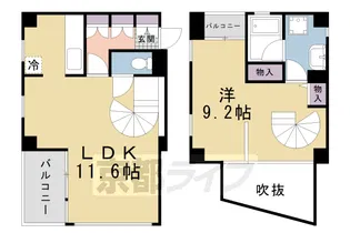 セレス北山【405号室】の間取り