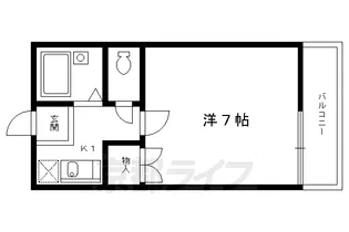 HICKORY【203号室】の間取り