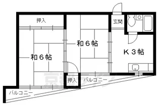 京都府京都市北区天寧寺門前町【マンション】の間取り