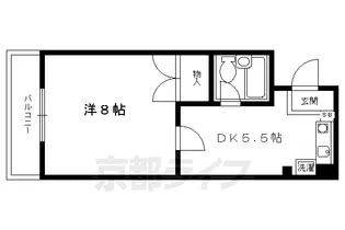 ヌーボ静市【401号室】の間取り