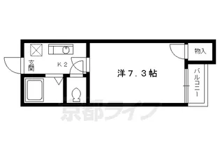 リュミエル西村【202号室】の間取り