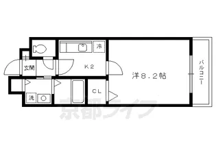 ルーナジェーヌ堀川【2階】の間取り