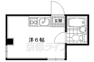 セゾン衣笠【306号室】の間取り