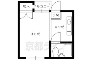 1Kの間取り画像