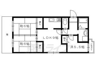 エホー北山【203号室】の間取り
