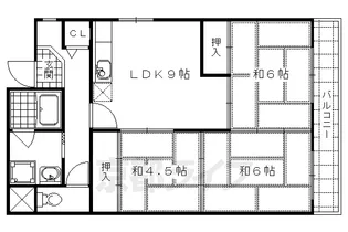 エホー北山【401号室】の間取り