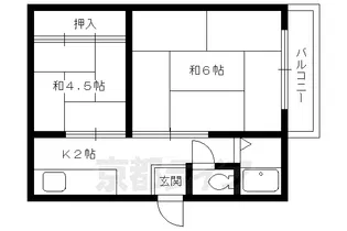 すみれハイツ【201号室】の間取り