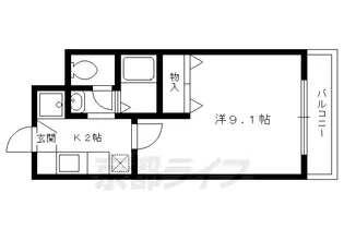 メゾンK‐three【401号室】の間取り