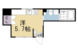 Comfy Court 京大前【202号室】の間取り