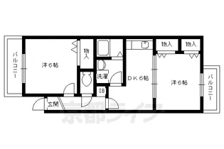 ハウス比果【101号室】の間取り
