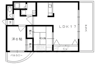 ペレニアルフラックス【2階】の間取り