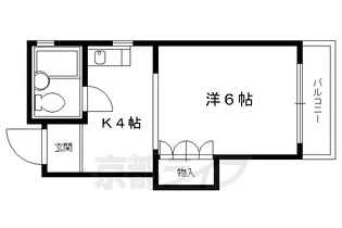 京都府京都市北区紫竹北大門町【マンション】の間取り