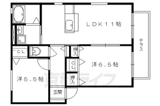 センプレヴェルデ【C106号室】の間取り