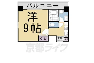 タワード四条【605号室】の間取り