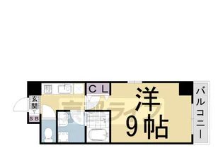 タワード四条【401号室】の間取り