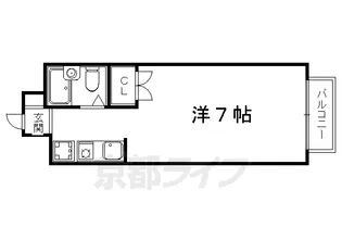 ミニヨン北白川【101号室】の間取り