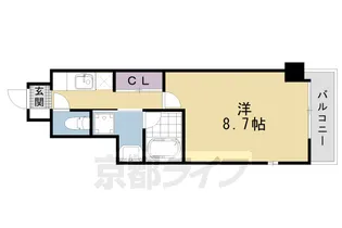 京都府京都市上京区十四軒町【マンション】の間取り