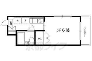 京都府京都市左京区下鴨貴船町【マンション】の間取り