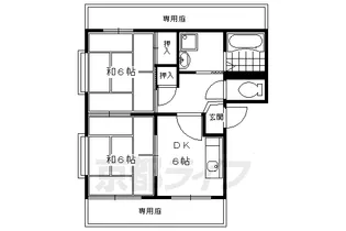 フレグランス山口【105号室】の間取り