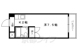 メゾン・ラ・ココネ【108号室】の間取り