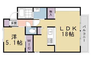ロジュマン上賀茂【203号室】の間取り