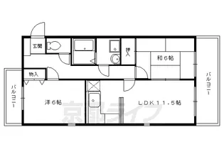 マンション・ウィステアリア【302号室】の間取り