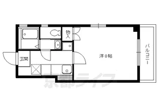 パークレジデンス下鴨【5-D号室】の間取り