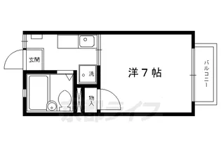 京都府京都市北区紫野下門前町【アパート】の間取り