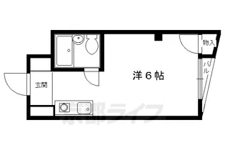 パルハイツウエダ【406号室】の間取り