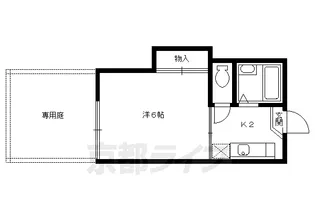 室町グリーンサイド【105号室】の間取り