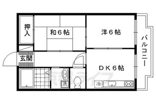 パレ・デュ・カメリア【203号室】の間取り